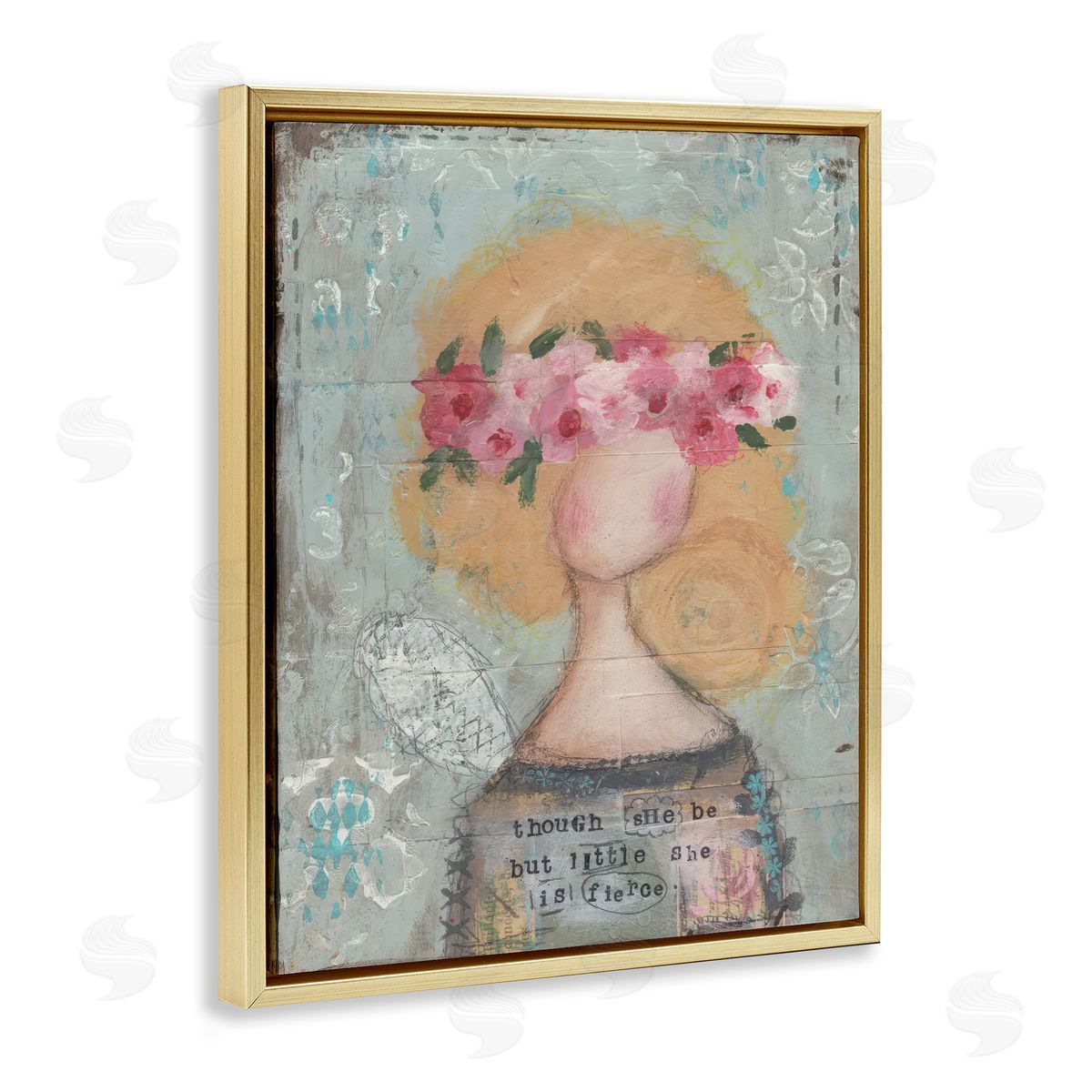 Cassandra Cushman She Is Fierce Inspirational Canvas Wall Art Print