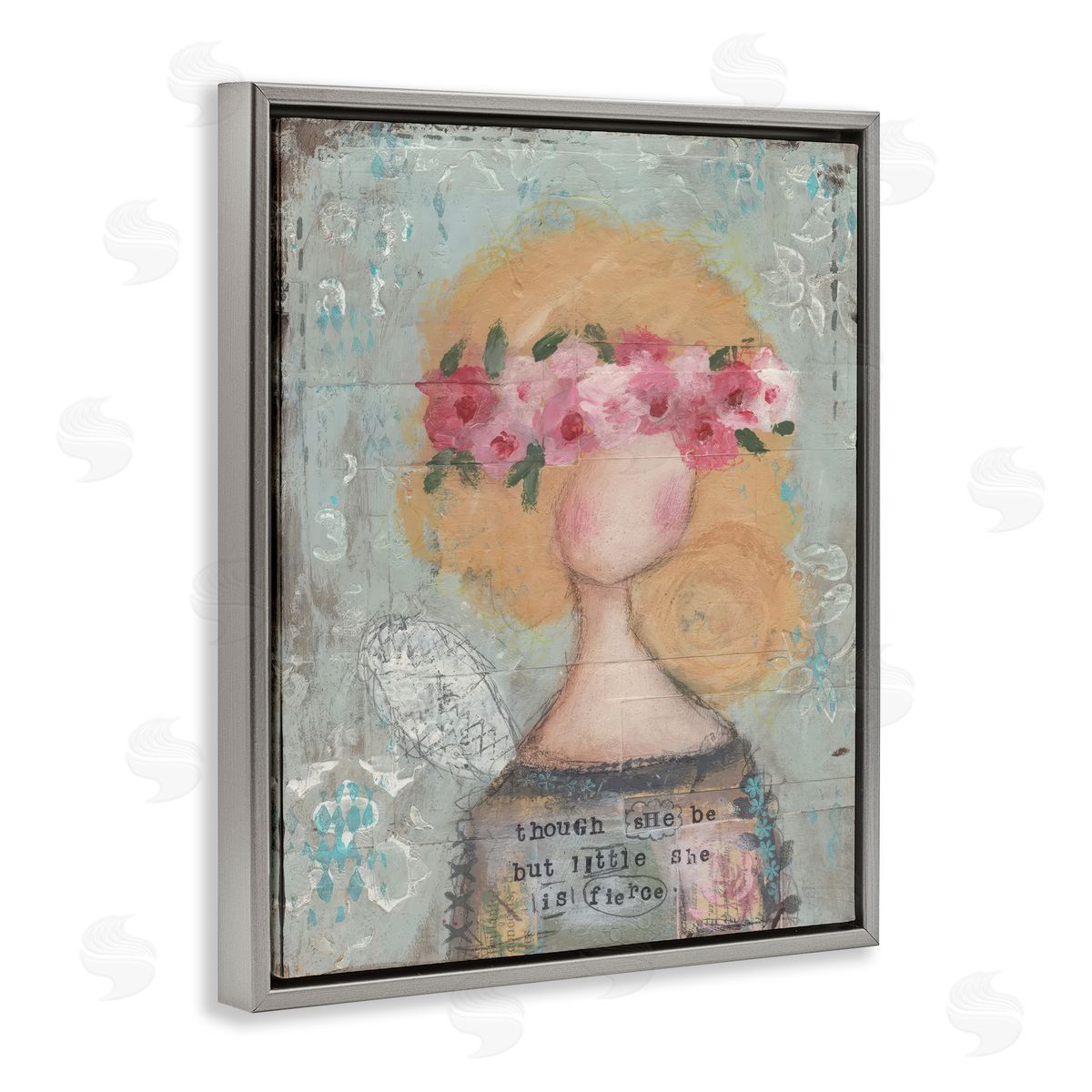 Cassandra Cushman She Is Fierce Inspirational Canvas Wall Art Print