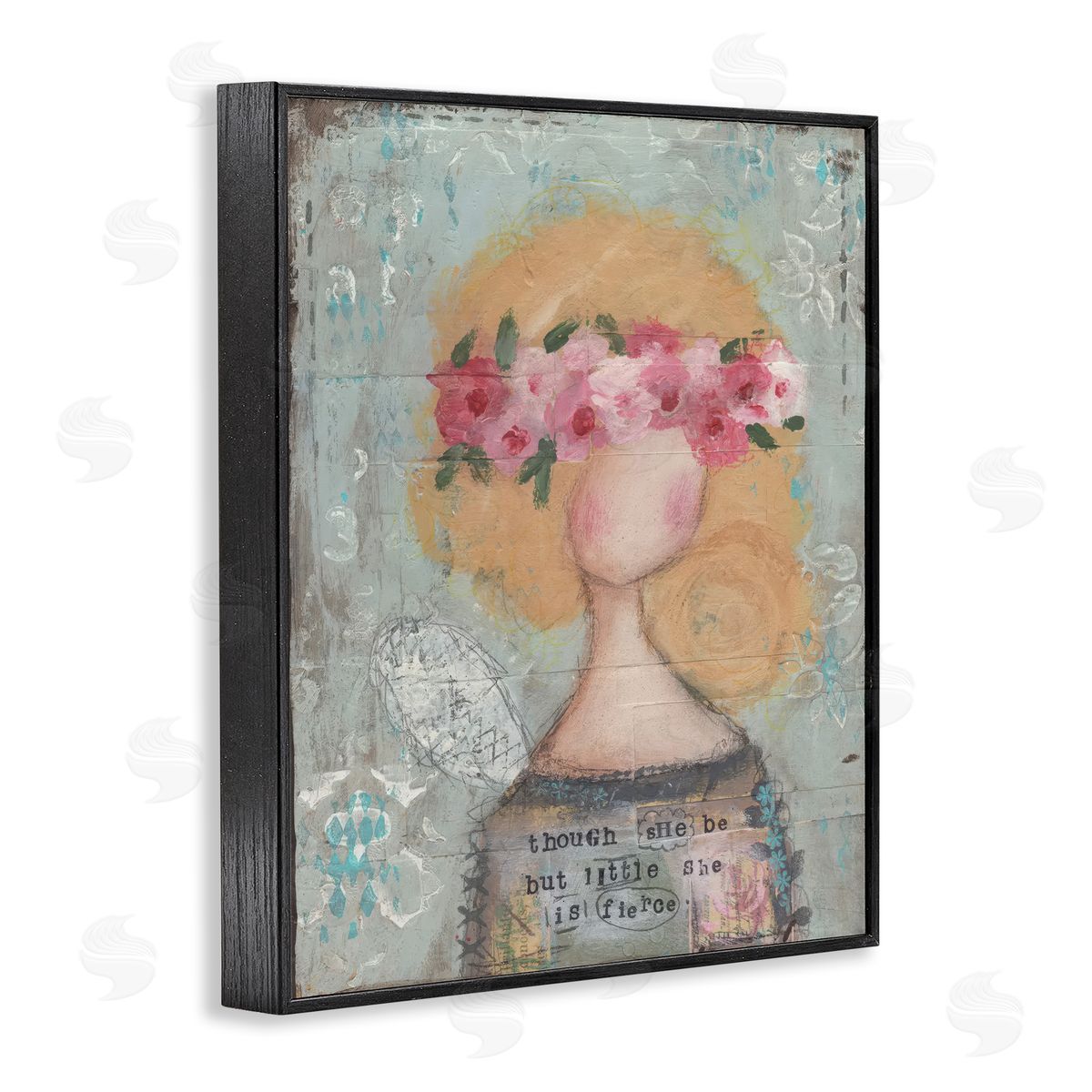 Cassandra Cushman She Is Fierce Inspirational Canvas Wall Art Print