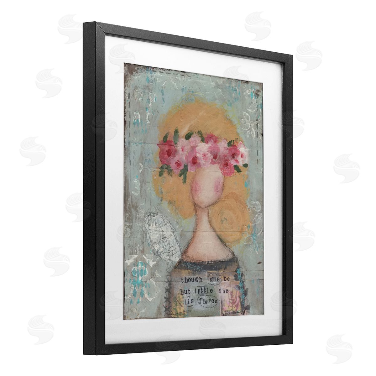 Cassandra Cushman She Is Fierce Inspirational Canvas Wall Art Print
