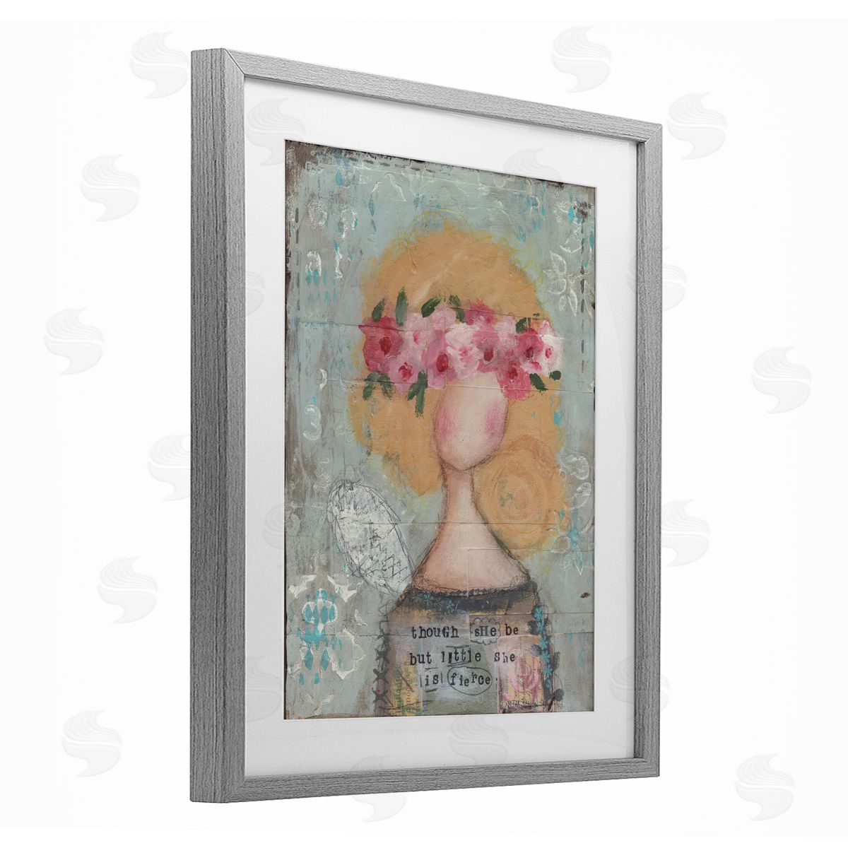 Cassandra Cushman She Is Fierce Inspirational Canvas Wall Art Print