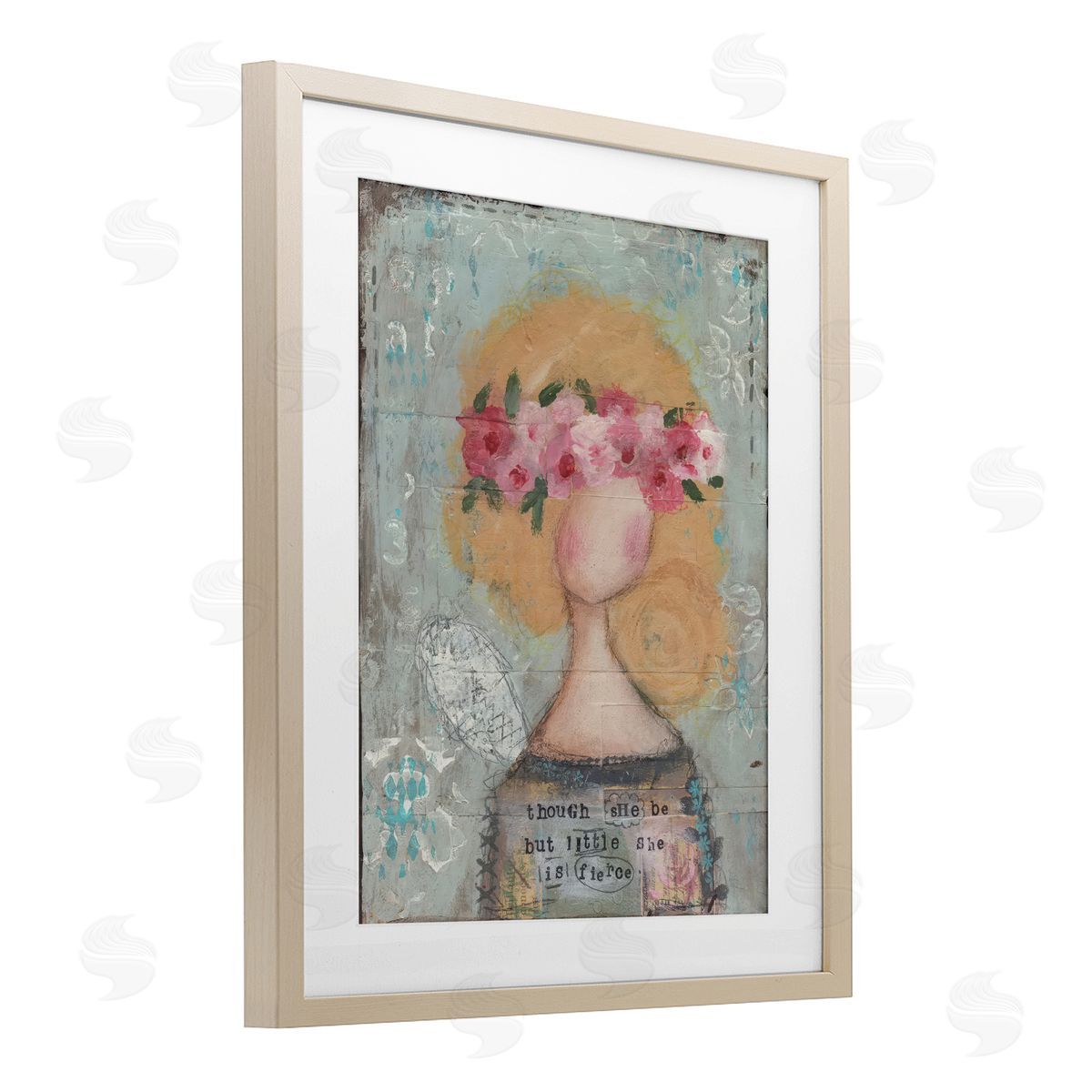 Cassandra Cushman She Is Fierce Inspirational Canvas Wall Art Print