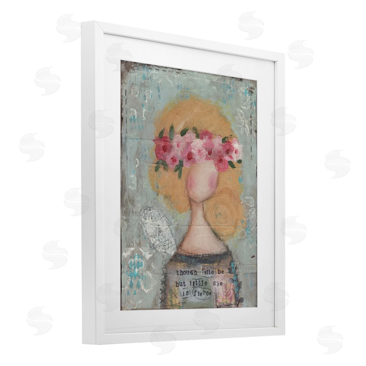 Cassandra Cushman She Is Fierce Inspirational Canvas Wall Art Print