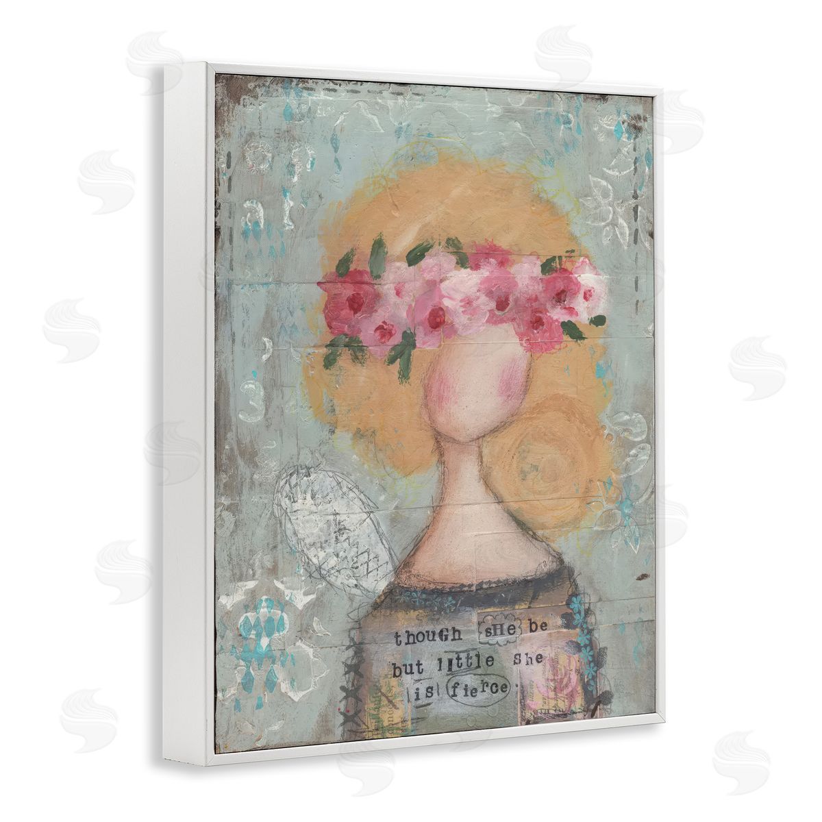 Cassandra Cushman She Is Fierce Inspirational Canvas Wall Art Print