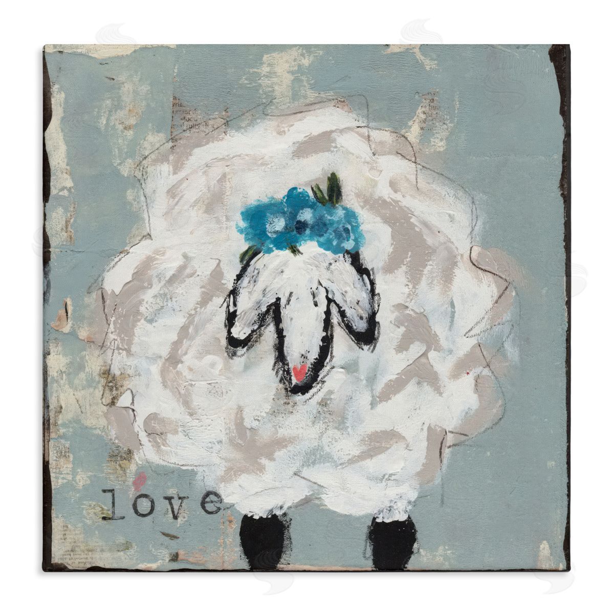 Cassandra Cushman Love Is Kind Sheep Canvas Wall Art Print