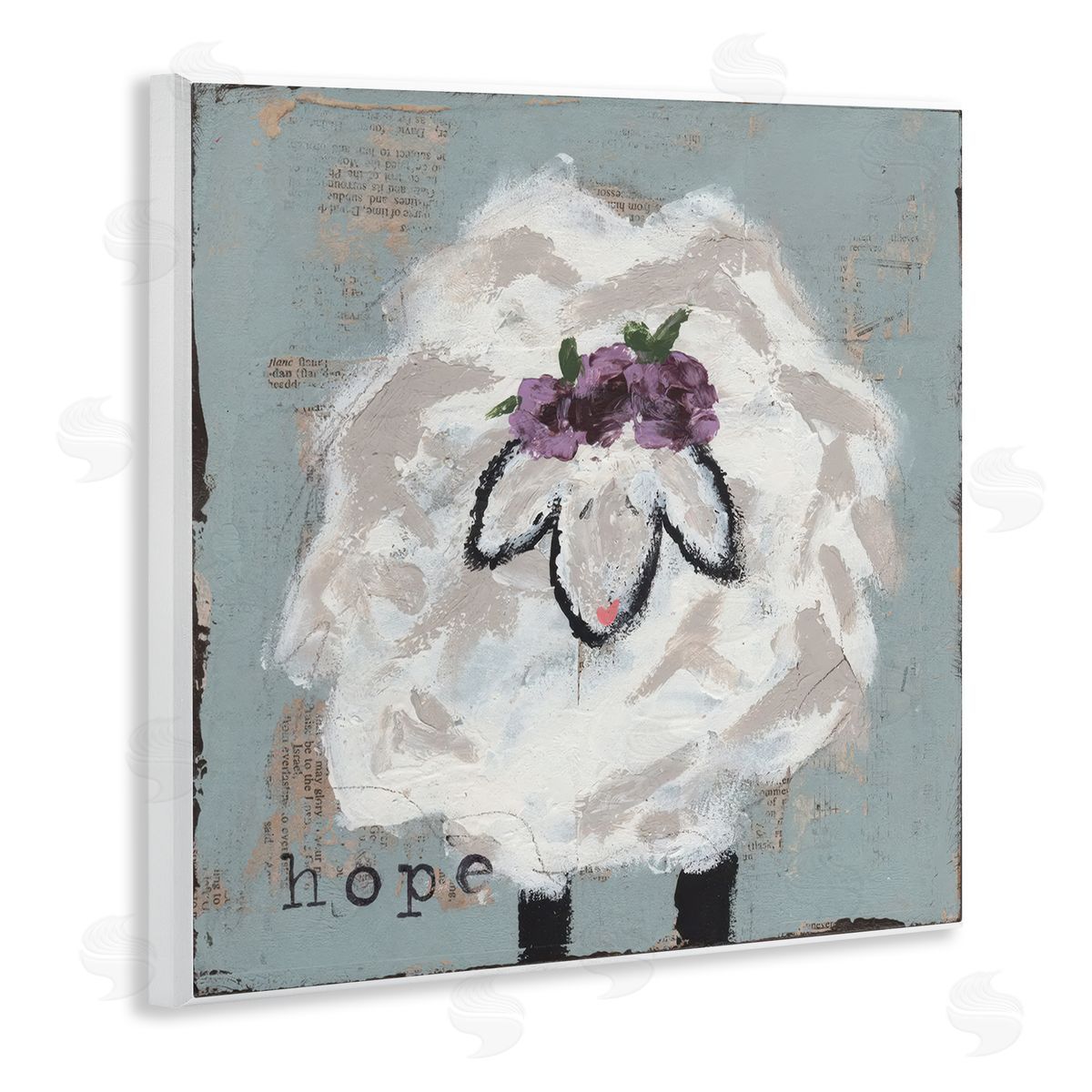 Cassandra Cushman Uplifting Hope Sheep Canvas Wall Art Print