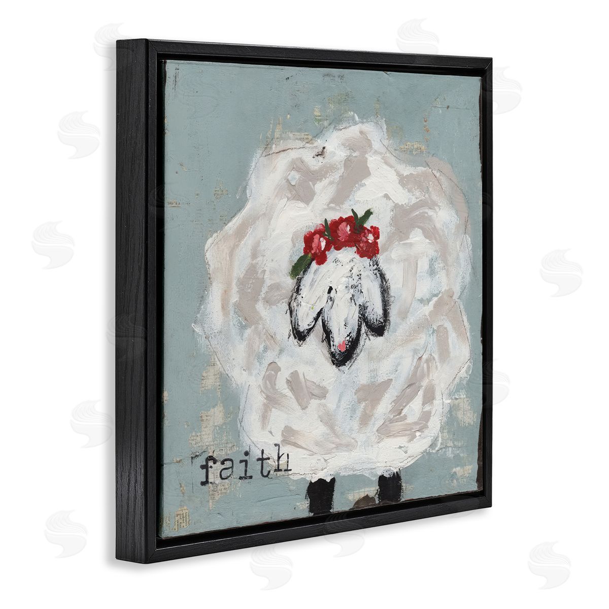 Cassandra Cushman Uplifting Faith Sheep Canvas Wall Art Print