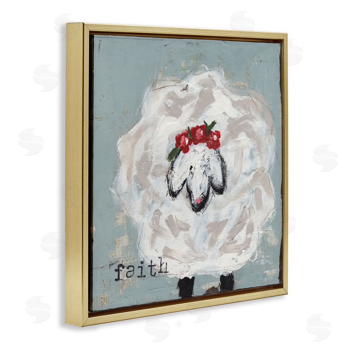 Cassandra Cushman Uplifting Faith Sheep Canvas Wall Art Print