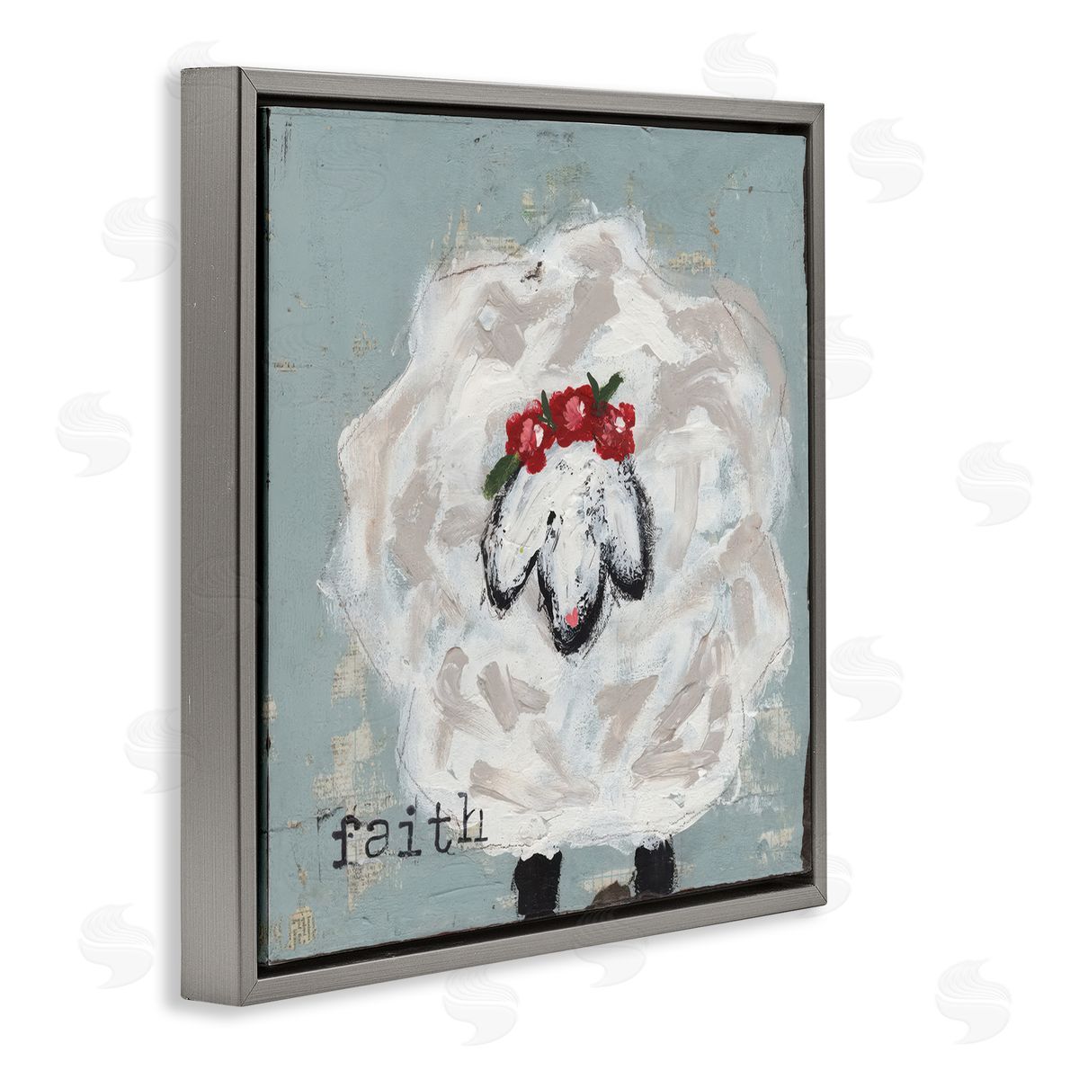 Cassandra Cushman Uplifting Faith Sheep Canvas Wall Art Print
