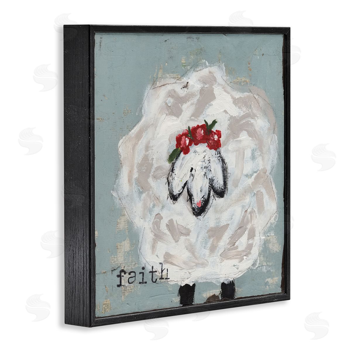 Cassandra Cushman Uplifting Faith Sheep Canvas Wall Art Print