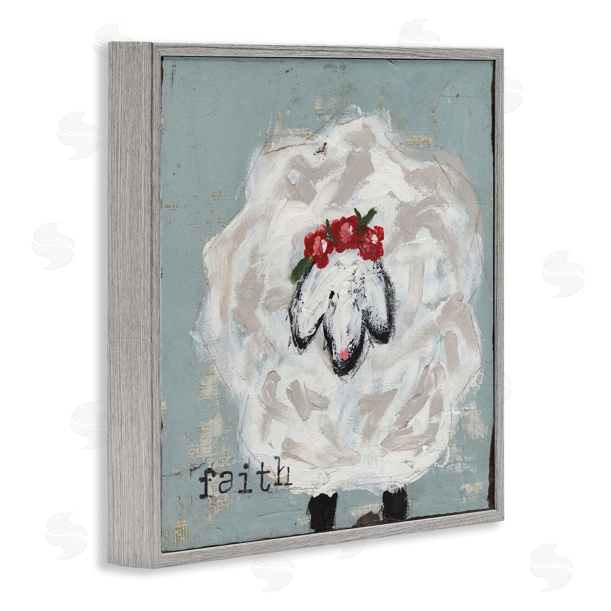 Cassandra Cushman Uplifting Faith Sheep Canvas Wall Art Print
