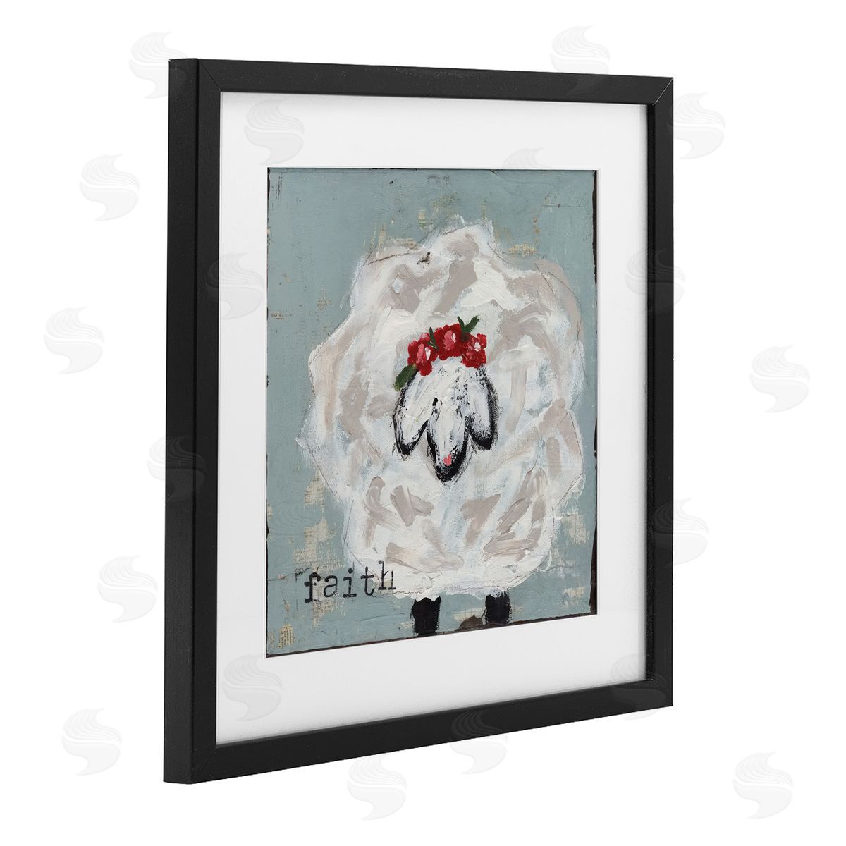Cassandra Cushman Uplifting Faith Sheep Canvas Wall Art Print