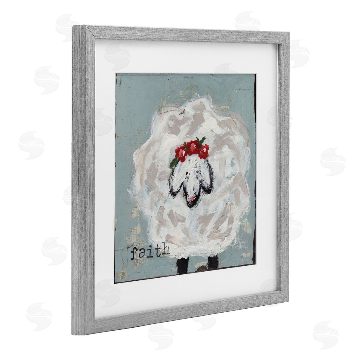 Cassandra Cushman Uplifting Faith Sheep Canvas Wall Art Print