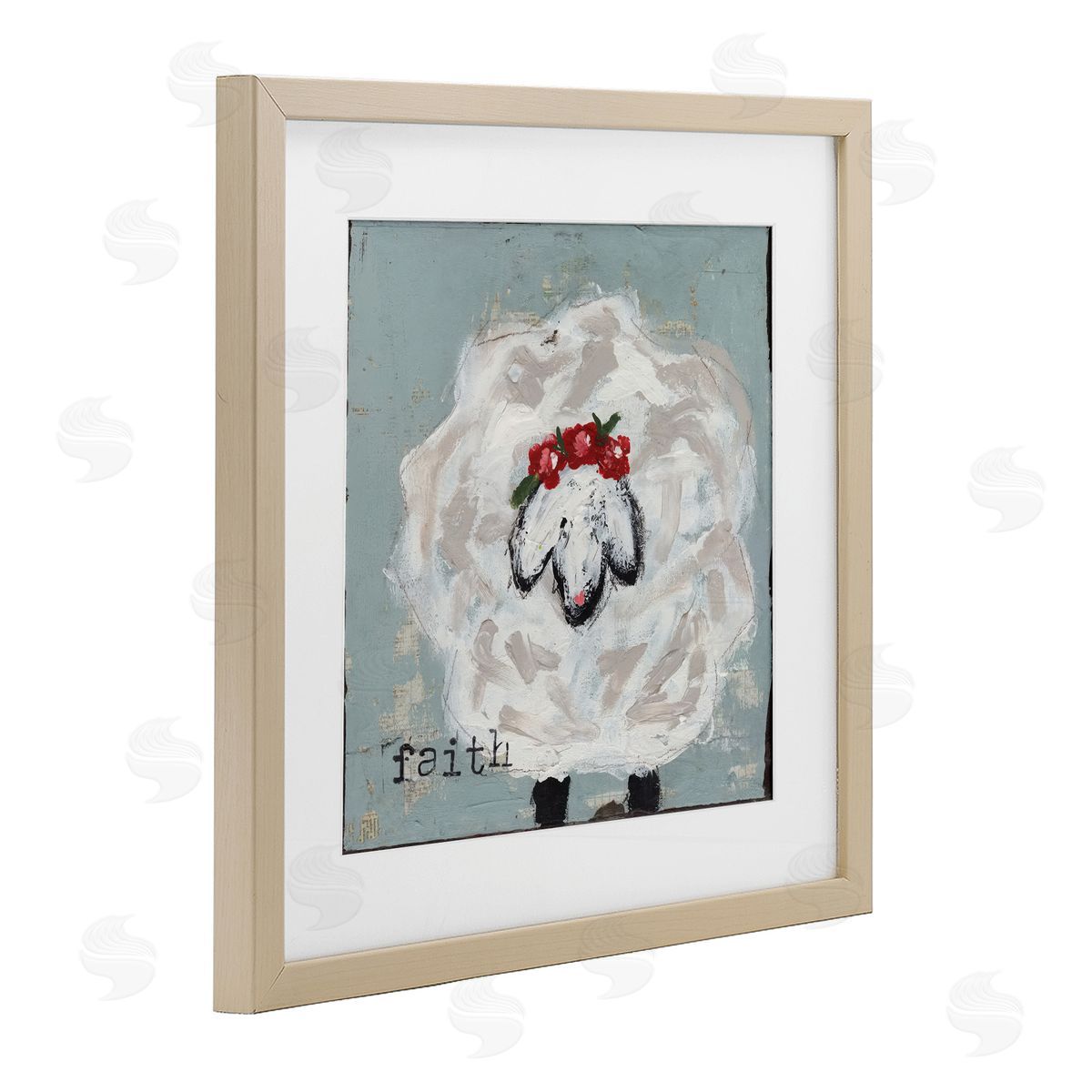 Cassandra Cushman Uplifting Faith Sheep Canvas Wall Art Print