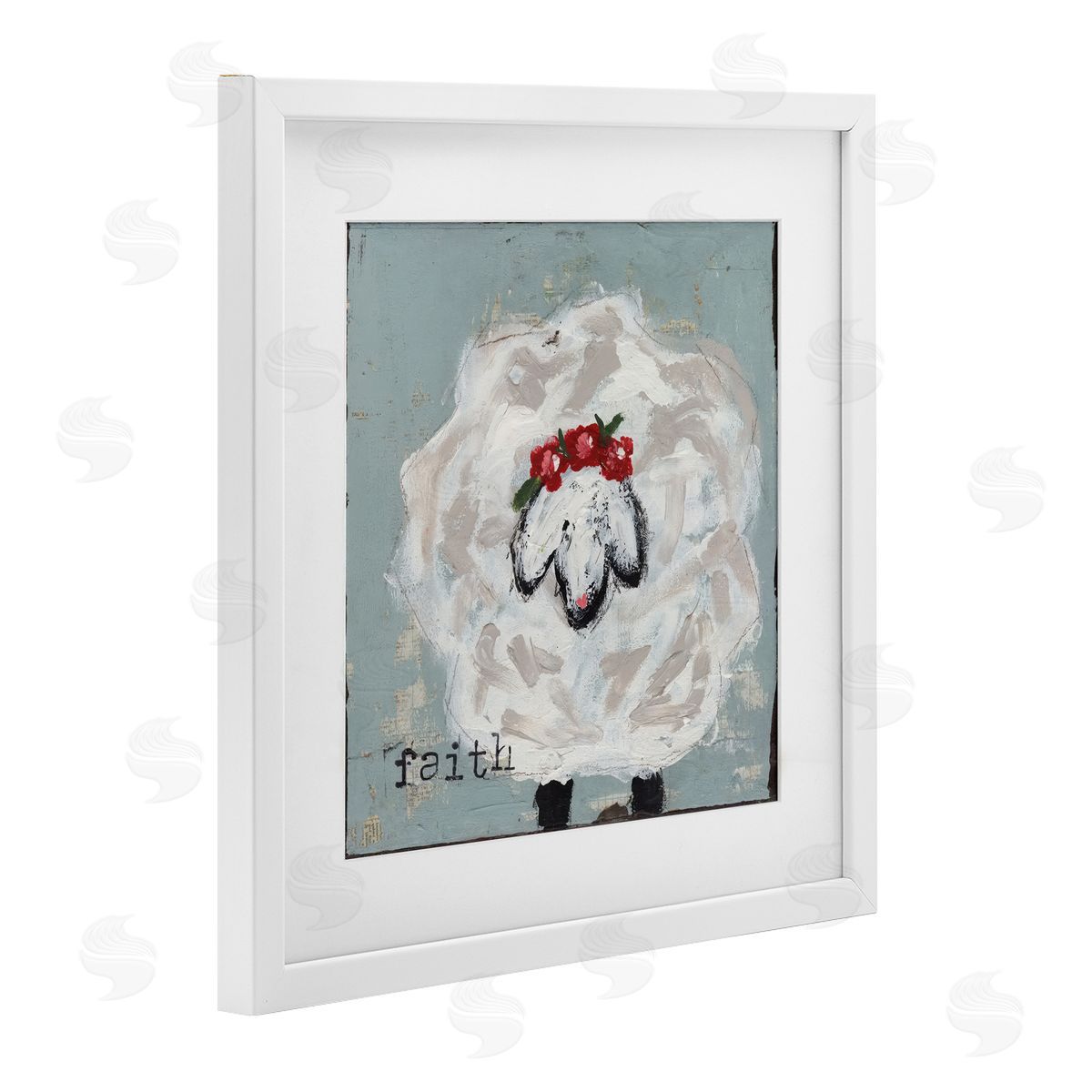 Cassandra Cushman Uplifting Faith Sheep Canvas Wall Art Print