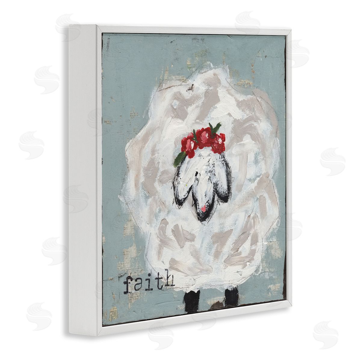 Cassandra Cushman Uplifting Faith Sheep Canvas Wall Art Print