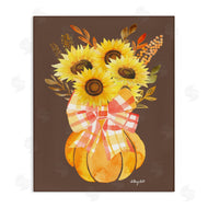 Hillary Holt | Fall Sunflowers Pumpkin Bouquet