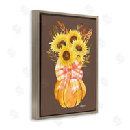 Hillary Holt | Fall Sunflowers Pumpkin Bouquet
