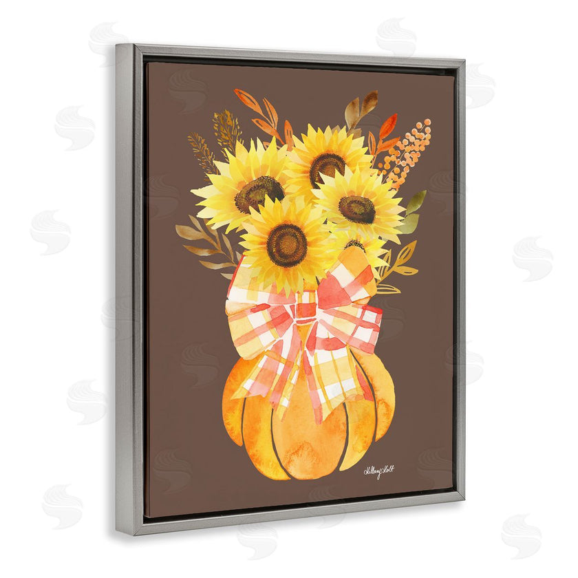 Hillary Holt | Fall Sunflowers Pumpkin Bouquet