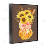 Hillary Holt | Fall Sunflowers Pumpkin Bouquet
