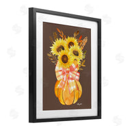 Hillary Holt | Fall Sunflowers Pumpkin Bouquet