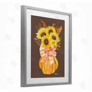 Hillary Holt | Fall Sunflowers Pumpkin Bouquet