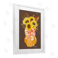 Hillary Holt | Fall Sunflowers Pumpkin Bouquet