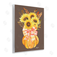 Hillary Holt | Fall Sunflowers Pumpkin Bouquet