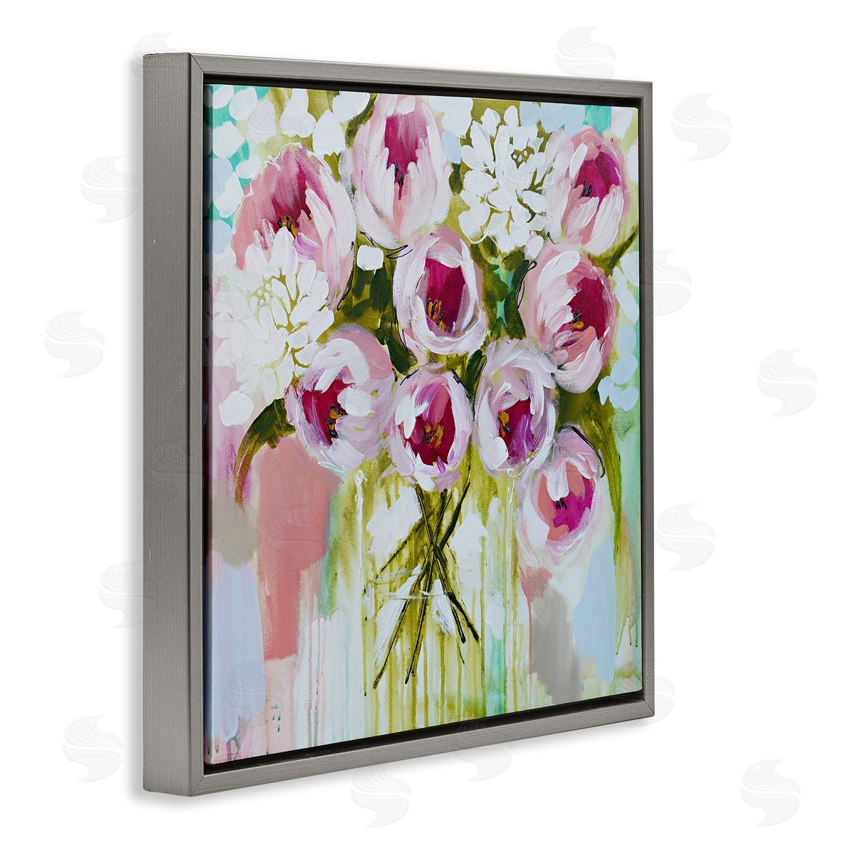 Amanda Brooks Abstract Peony Cluster Canvas Wall Art Print