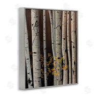 Julie Peterson | Autumnal Birch Tree Trunks