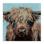 Wani Pasion | Cow on Vivid Turquoise