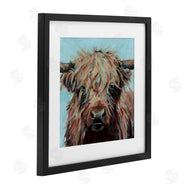 Wani Pasion | Cow on Vivid Turquoise