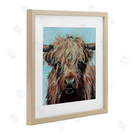 Wani Pasion | Cow on Vivid Turquoise