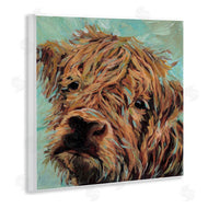 Wani Pasion | Highland Cattle on Green