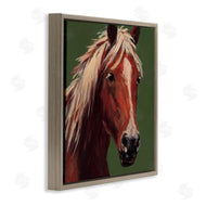 Wani Pasion | Modern Horse on Green