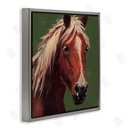 Wani Pasion | Modern Horse on Green