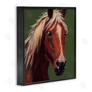 Wani Pasion | Modern Horse on Green