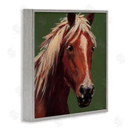 Wani Pasion | Modern Horse on Green