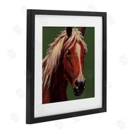 Wani Pasion | Modern Horse on Green