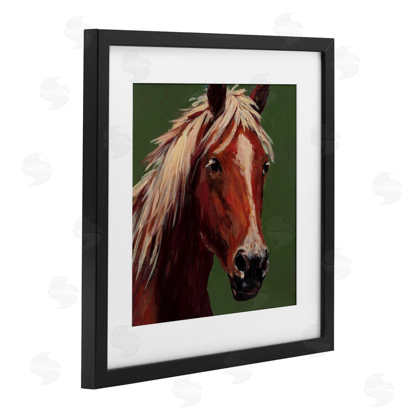 Wani Pasion | Modern Horse on Green