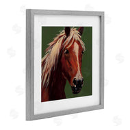 Wani Pasion | Modern Horse on Green