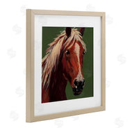 Wani Pasion | Modern Horse on Green