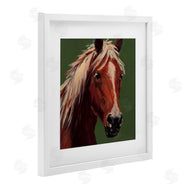 Wani Pasion | Modern Horse on Green