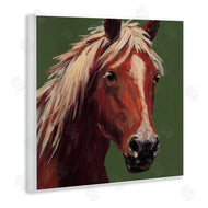 Wani Pasion | Modern Horse on Green