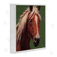 Wani Pasion | Modern Horse on Green