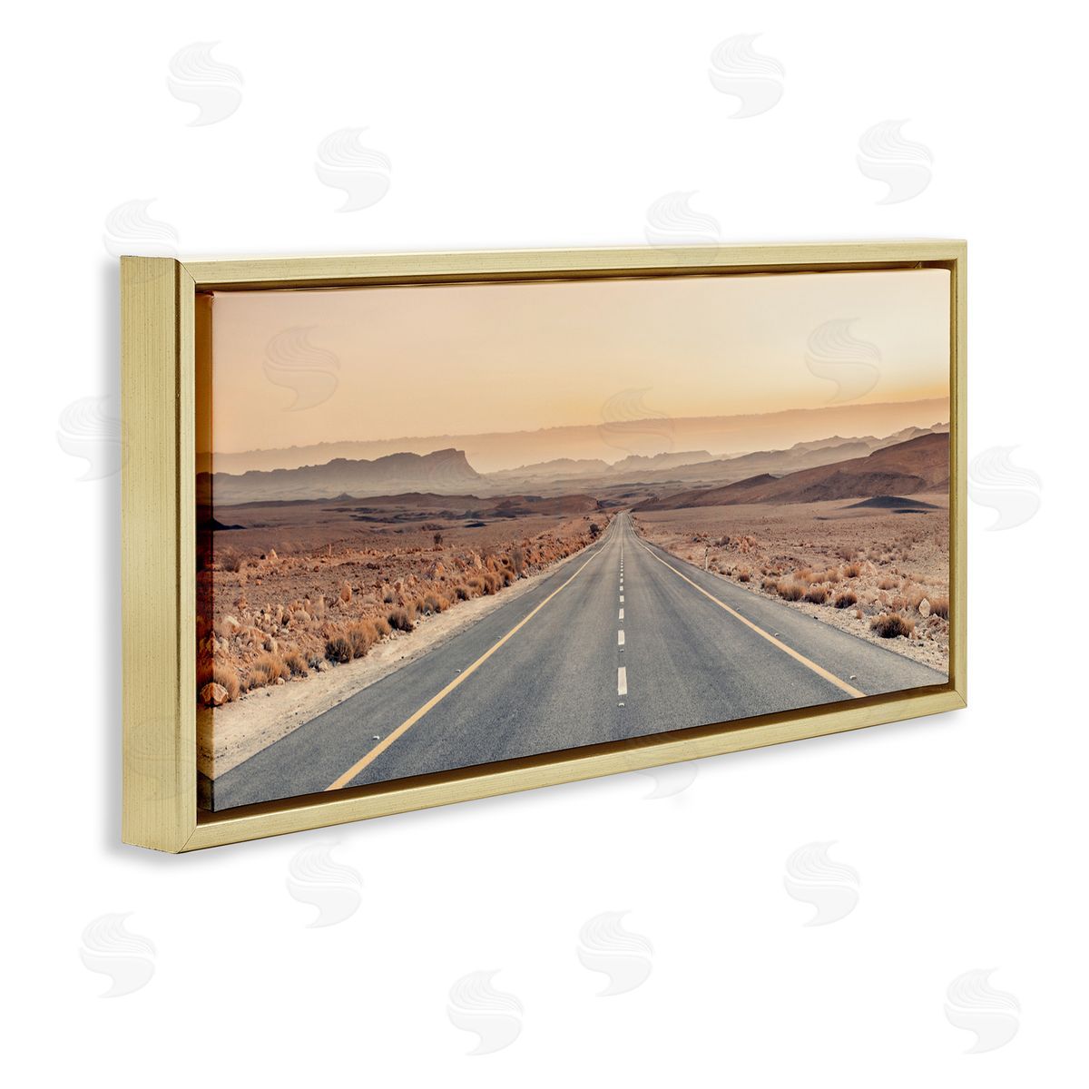 Assaf Frank Desert Road at Sunset Canvas Wall Art Print