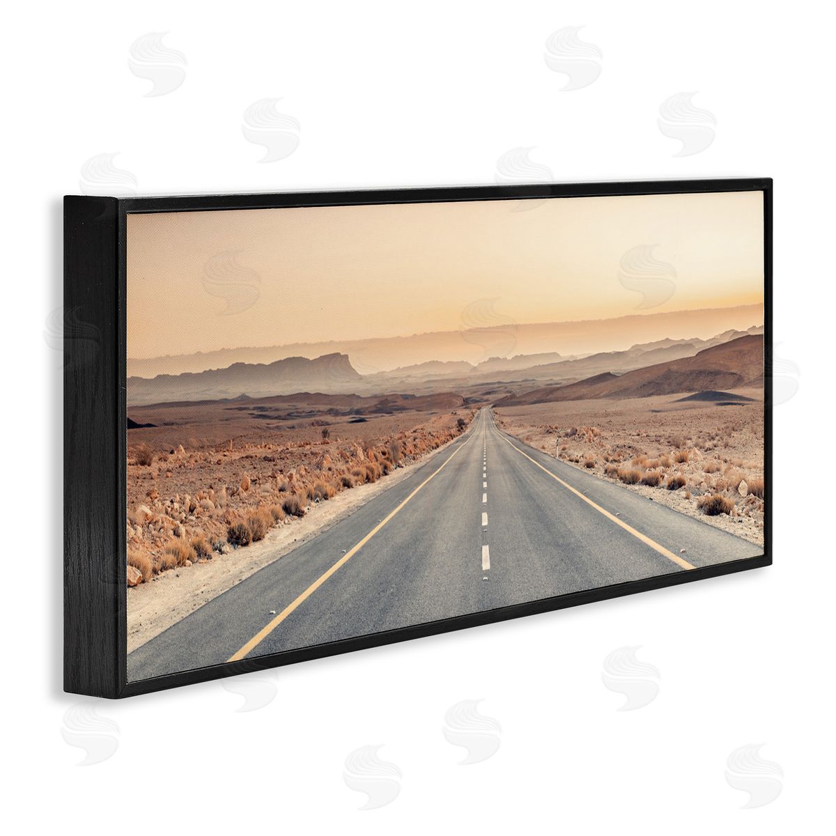 Assaf Frank Desert Road at Sunset Canvas Wall Art Print