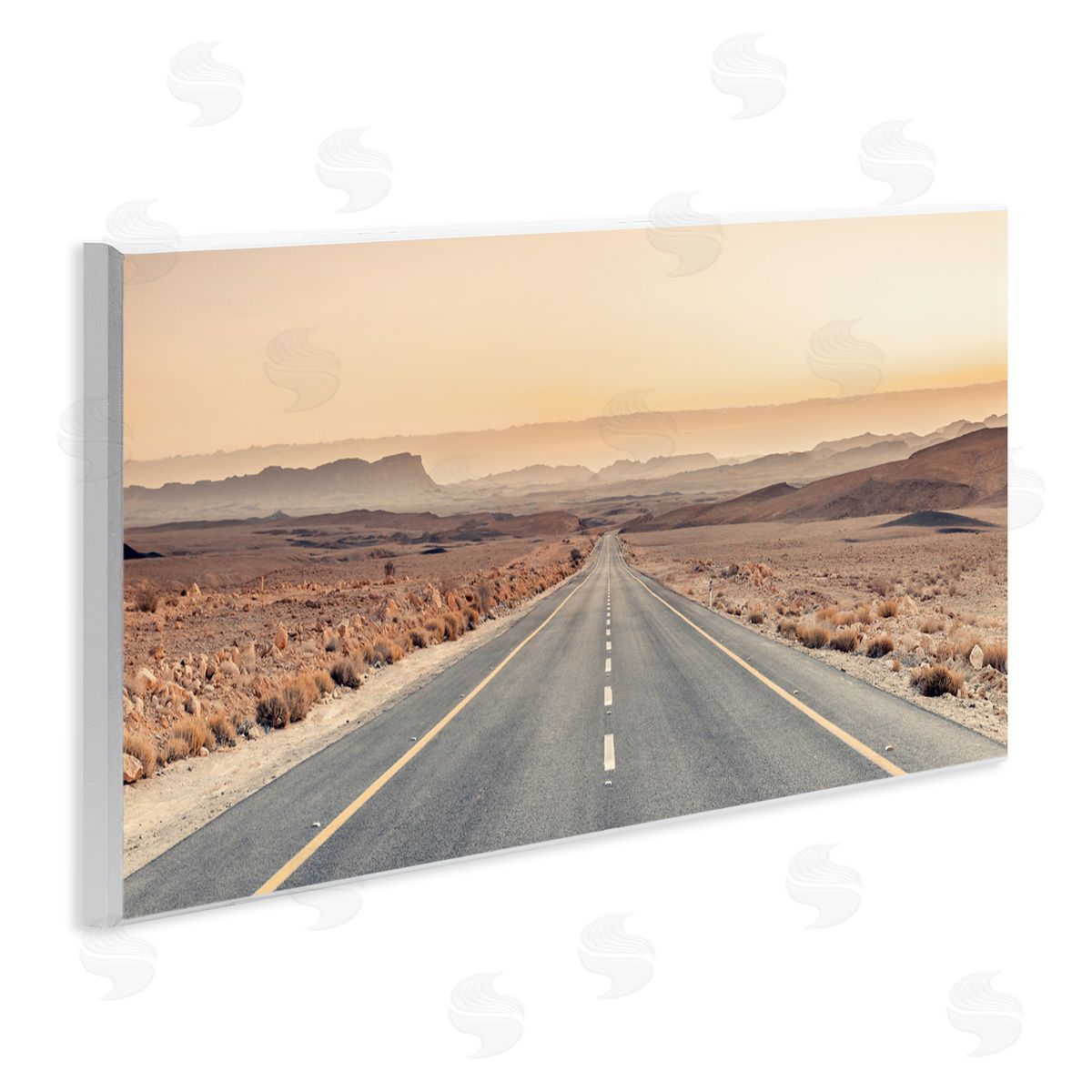 Assaf Frank Desert Road at Sunset Canvas Wall Art Print