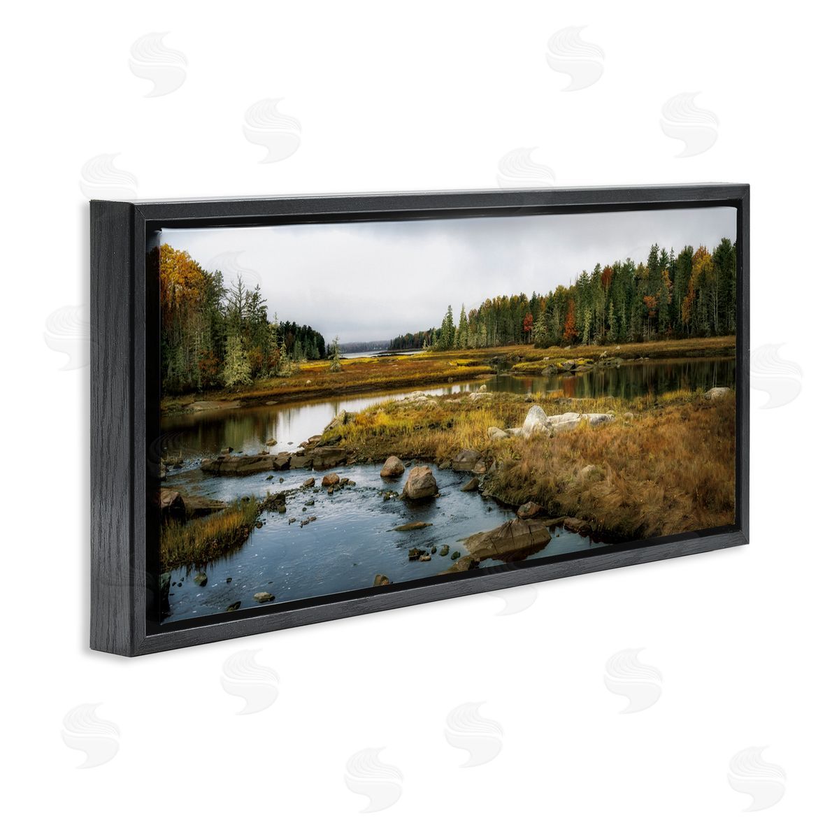 D. Burt Low Tide River View Canvas Wall Art Print