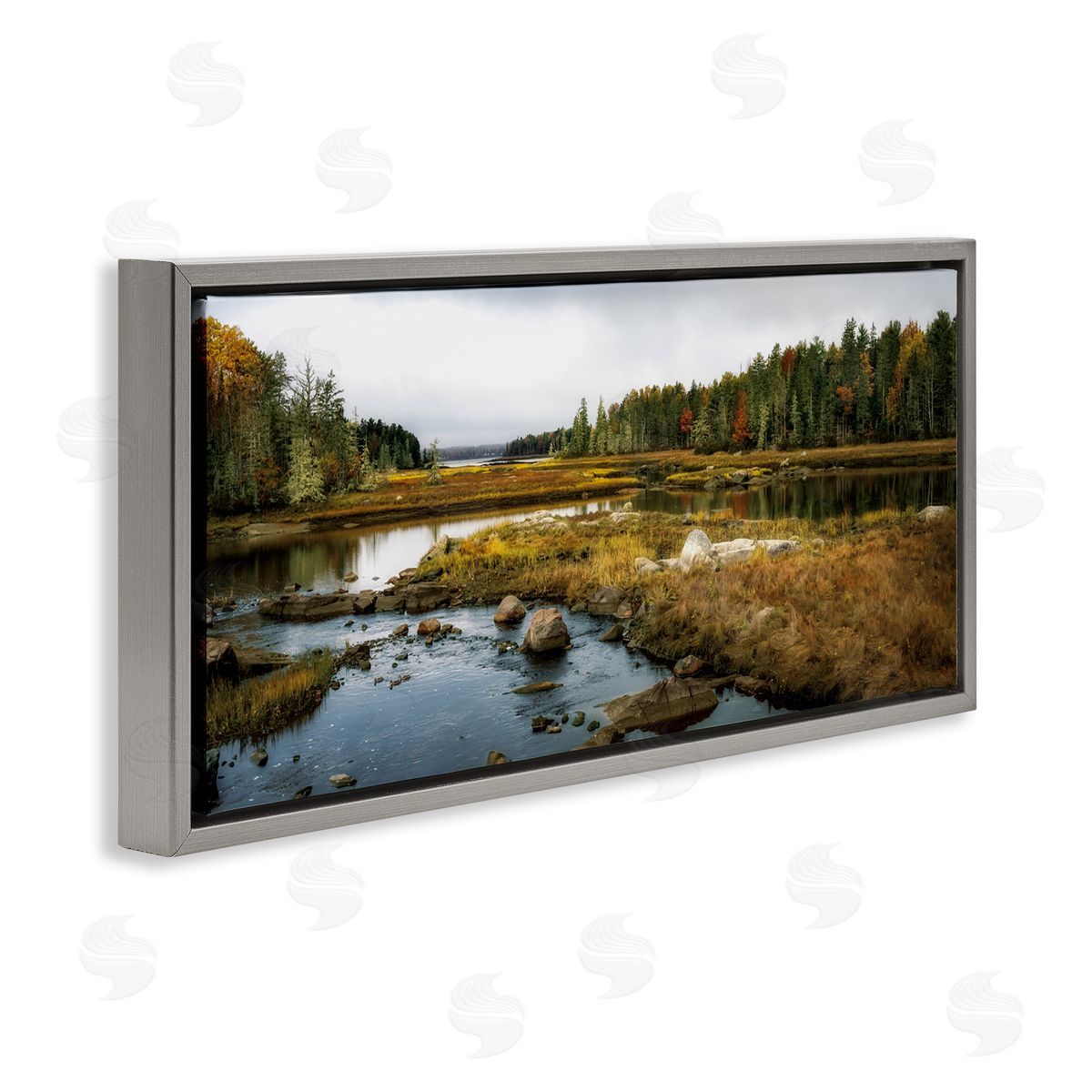 D. Burt Low Tide River View Canvas Wall Art Print